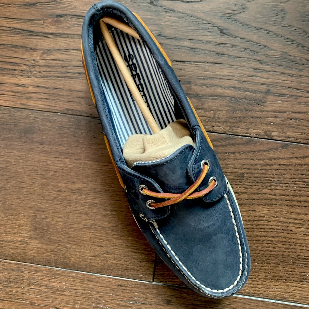 NWOT Men’s Navy Blue Sperry’s - Picture 4 of 8